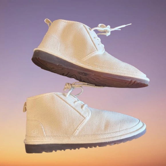 UGG Neumel Natural Hemp Cream Canvas Chukka Ankle Boot - Picture 5 of 8